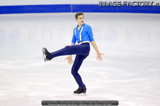 2013-03-02 Milano - World Junior Figure Skating Championships 0306 Antonio Panfili ITA